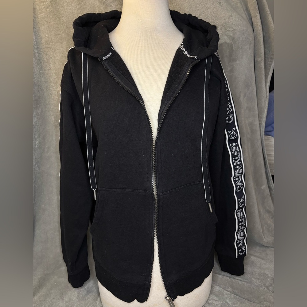 Calvin Klein Black Zip-Up Jacket